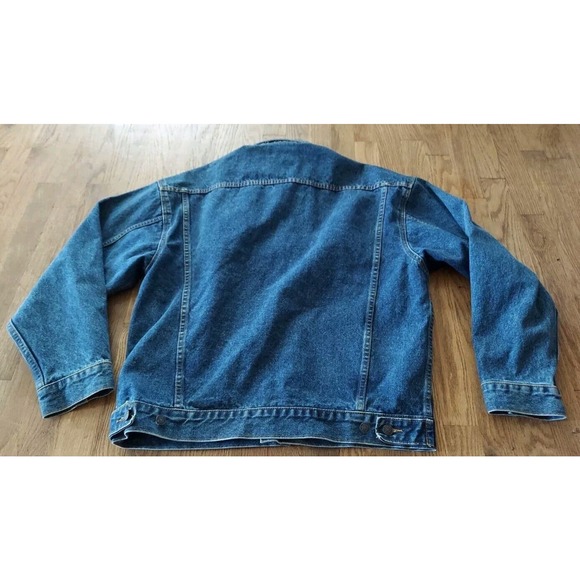 RARE BLUE DENIM JACKET BUTTERFIELD STAGE Silverton Las Vegas Size Large 90's - Picture 2 of 11
